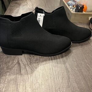 Torrid Black Knit Ankle Boots